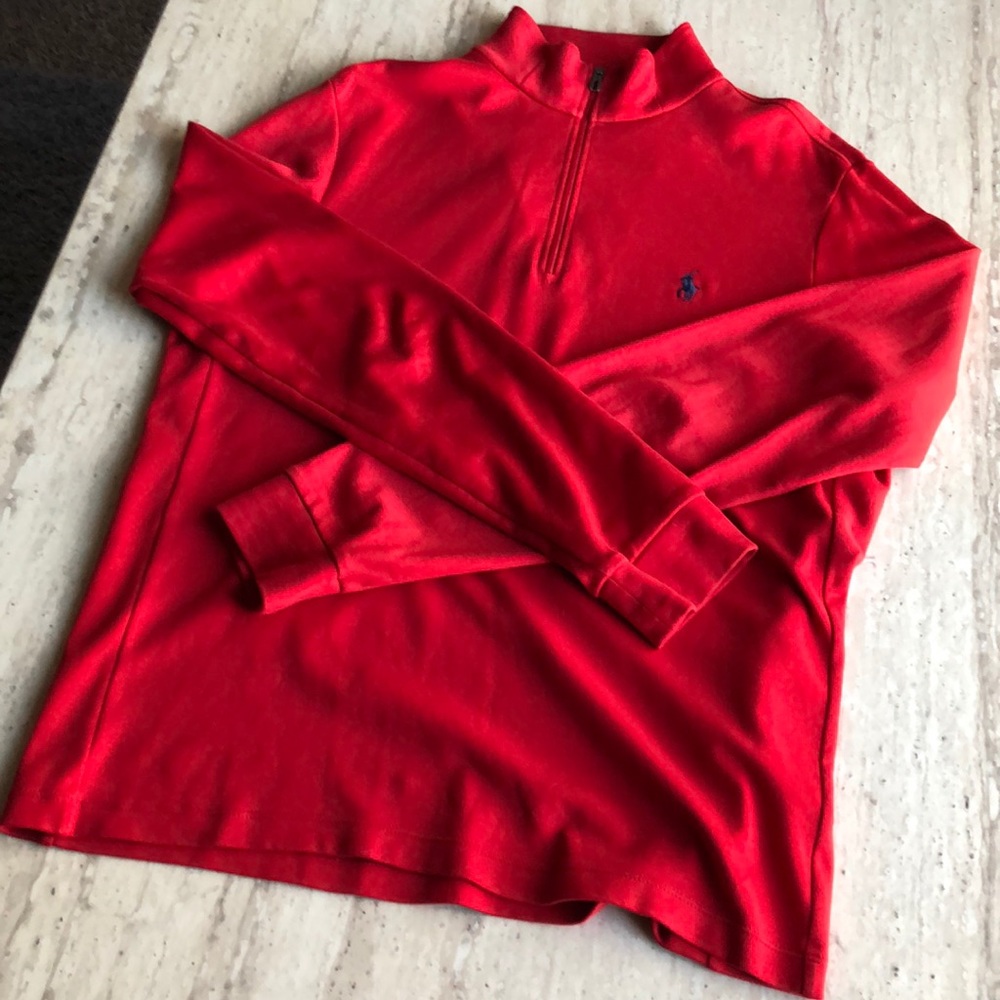 Polo by Ralph Lauren | long sleeve sweater | red